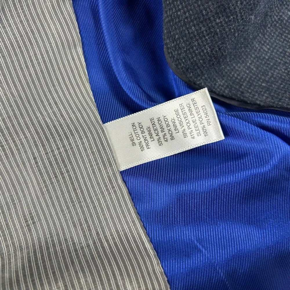 Banana Republic Blazer Mens 40S Blue Italian Fabric Tailored‎ Fit Sport Coat
